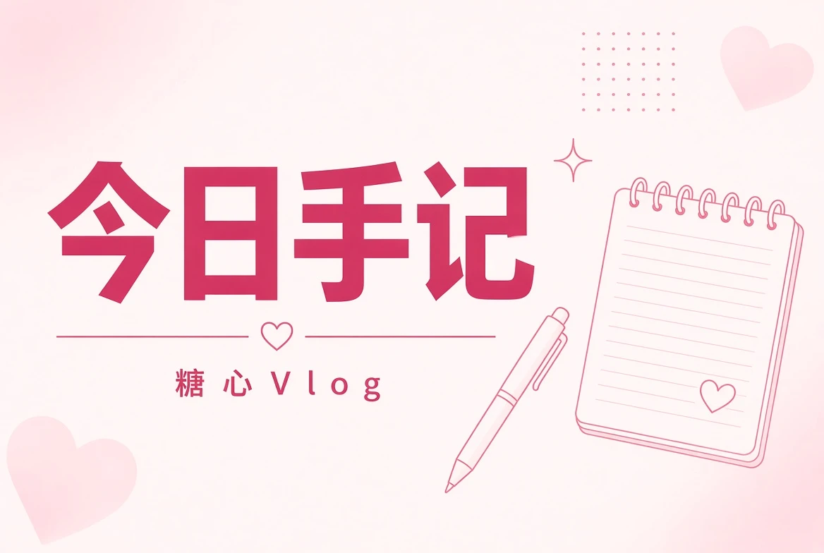 糖心Vlog今日便笺主题视觉